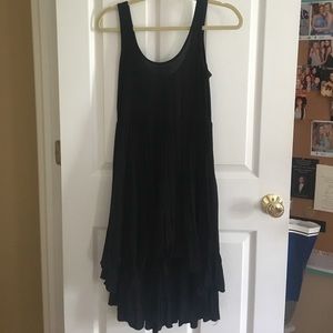 Black high/low dress