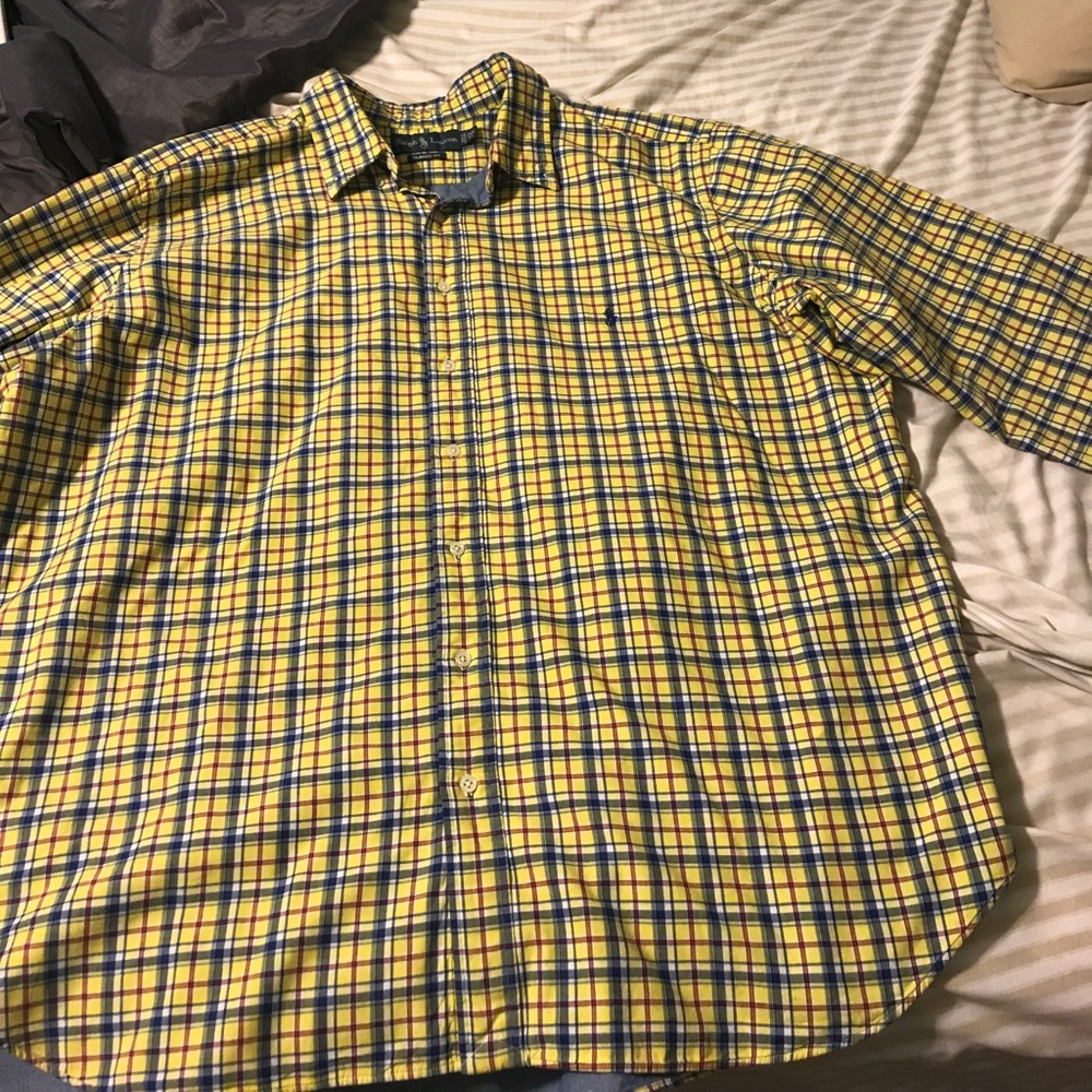 Long sleeve button up polo shirt Ralph Lauren