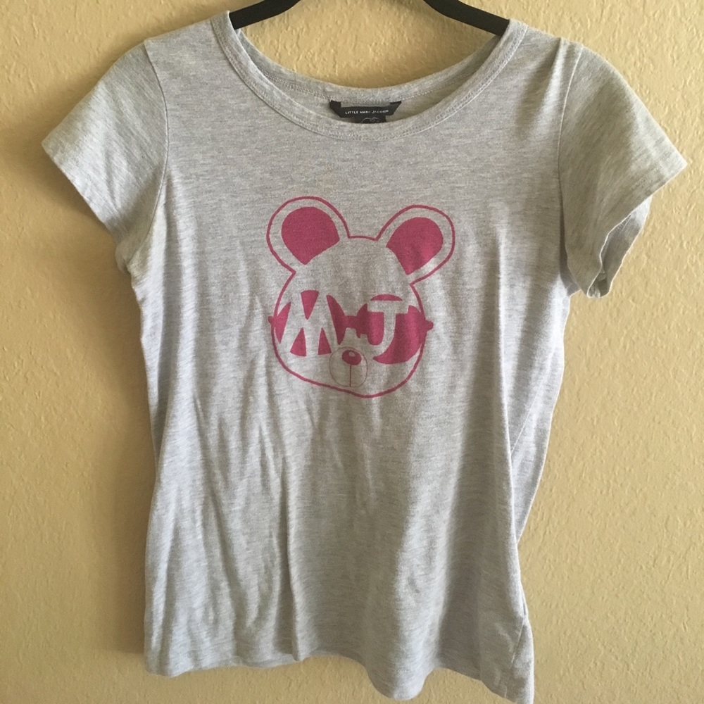 Little Marc Jacobs Pink/Gray Mouse MJ Shirt Sz. 12
