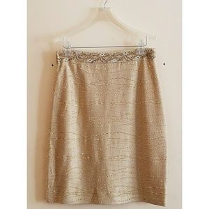 Gorgeous gold St. John skirt