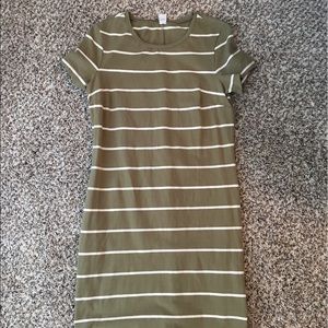 Old Navy Striped T-Shirt Pencil Dress