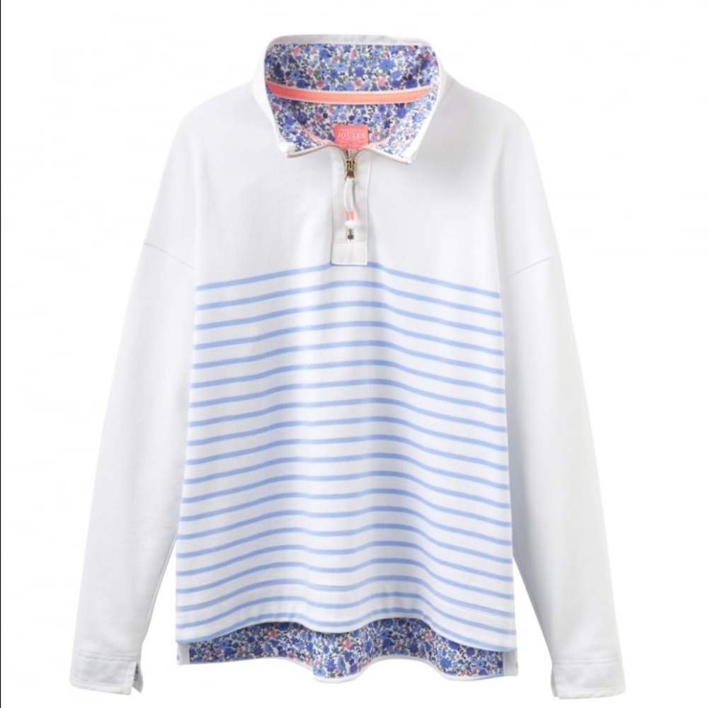 Joules "southwold" half-zip sweatshirt, NWT