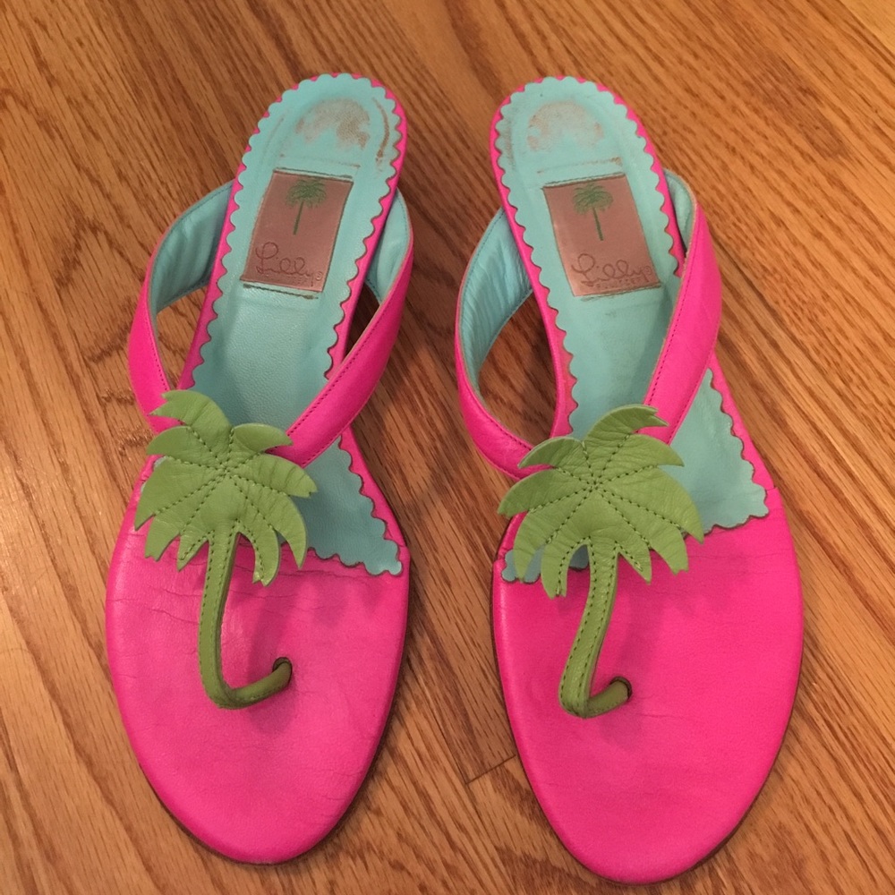 Lilly Palm Tree Kitten Heels