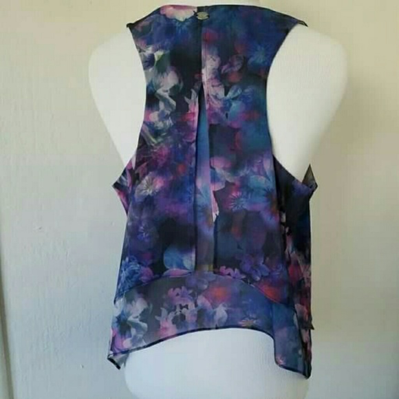 Guess Floral Flowy Tank Top - Picture 2 of 4