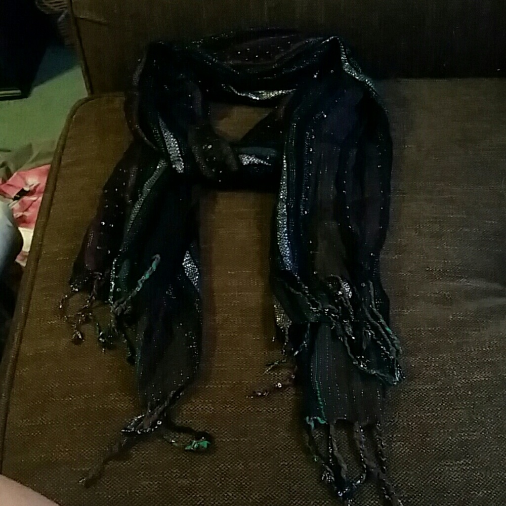 BOGO FREE Multi-colored scarf with sequins