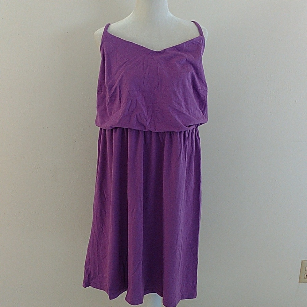 CLEARANCE Casual Lavender Drop Waist Summer Dress - Picture 1 of 3