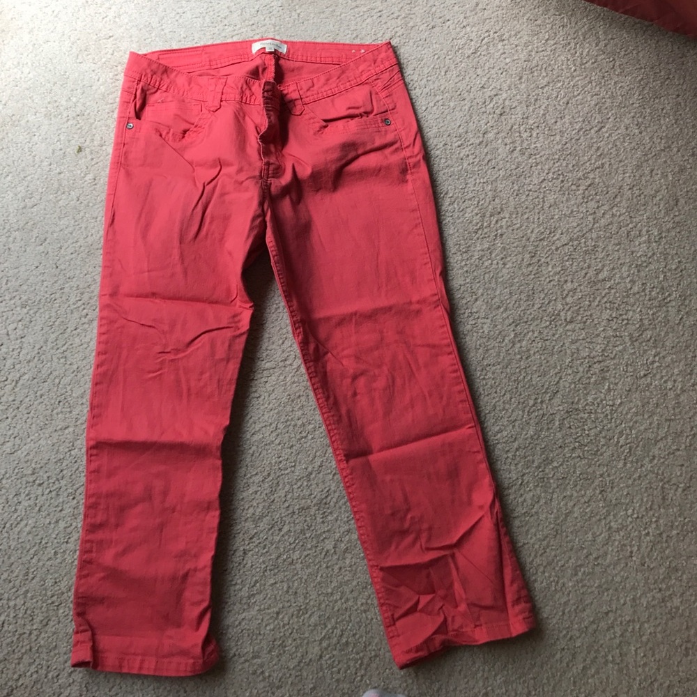 Coral capris from Macy's