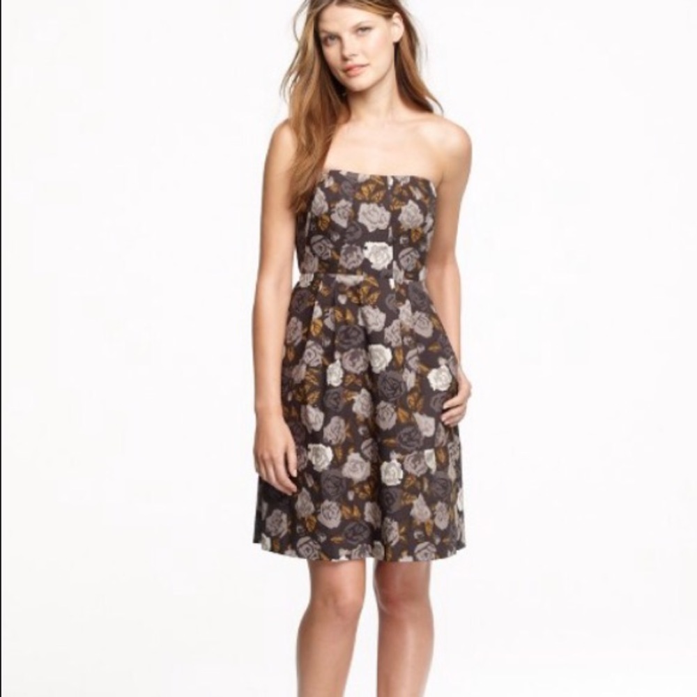 SALE! J Crew Marielle Floral Strapless Dress