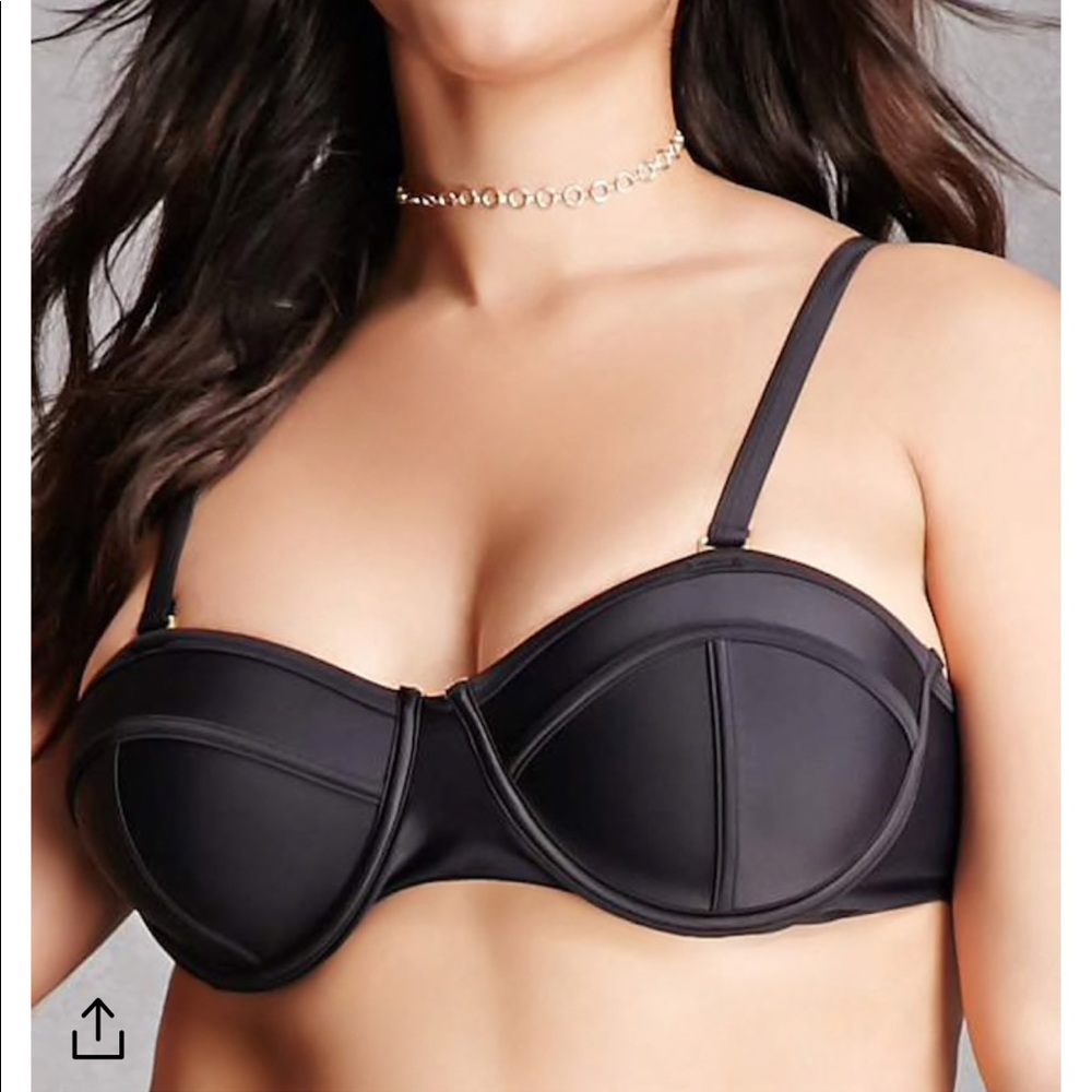 Paramour detachable strap structured swim top