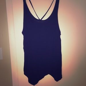 Free people black layered/strappy tank