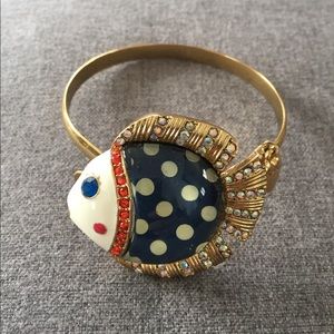 Betsey Johnson Fish Cuff Bracelet