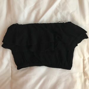 NWOT Forever 21 Ruffle Crop Top