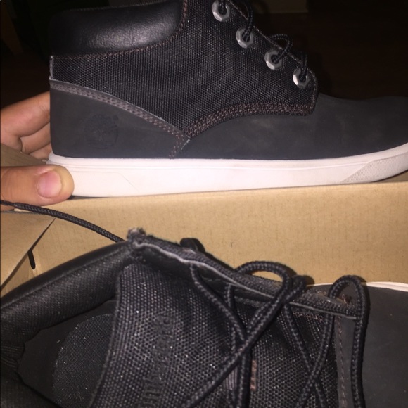 Timberlands black and white - Picture 1 of 4