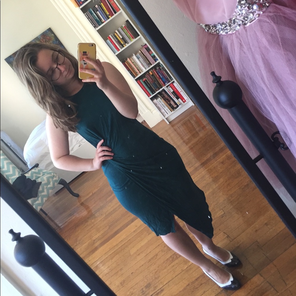 Teal Knit Dress