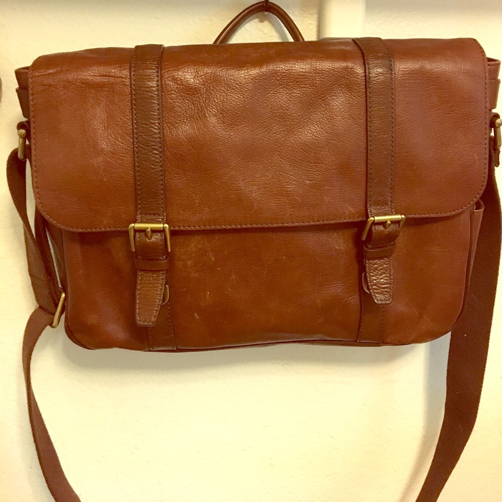 Fossil Leather Briefcase