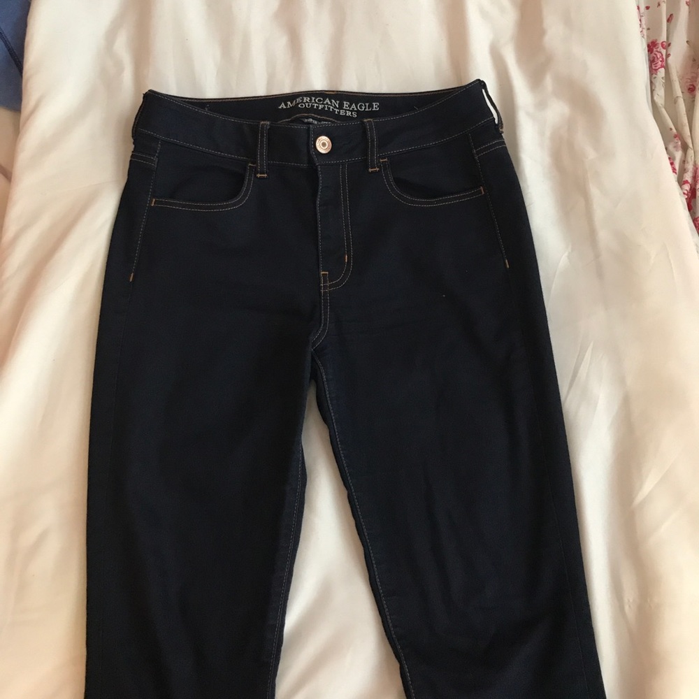 Skinny Dark Wash High Rise American Eagle Jeans