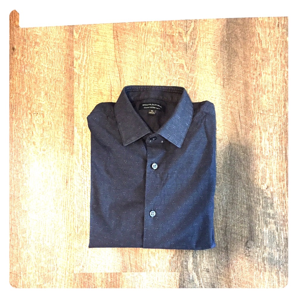 Banana republic tailored slim fit stretch shirt