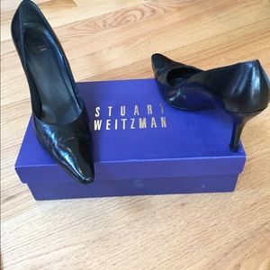 Stuart Weitzman black leather heels!
