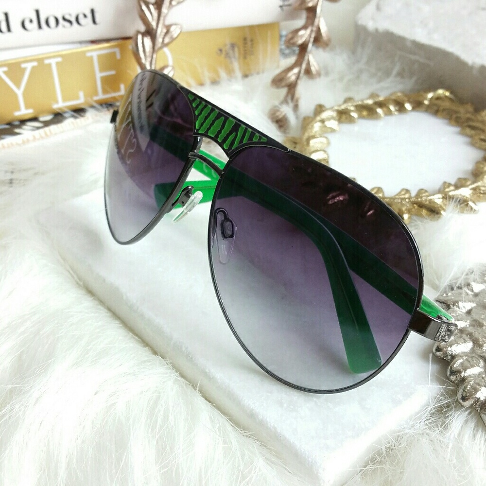 JUST CAVALLI aviator green sunglasses