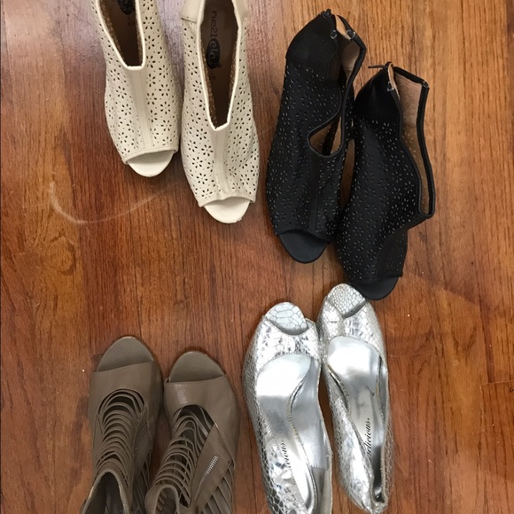 3 pairs of heels and one pair of wedges - Picture 3 of 4