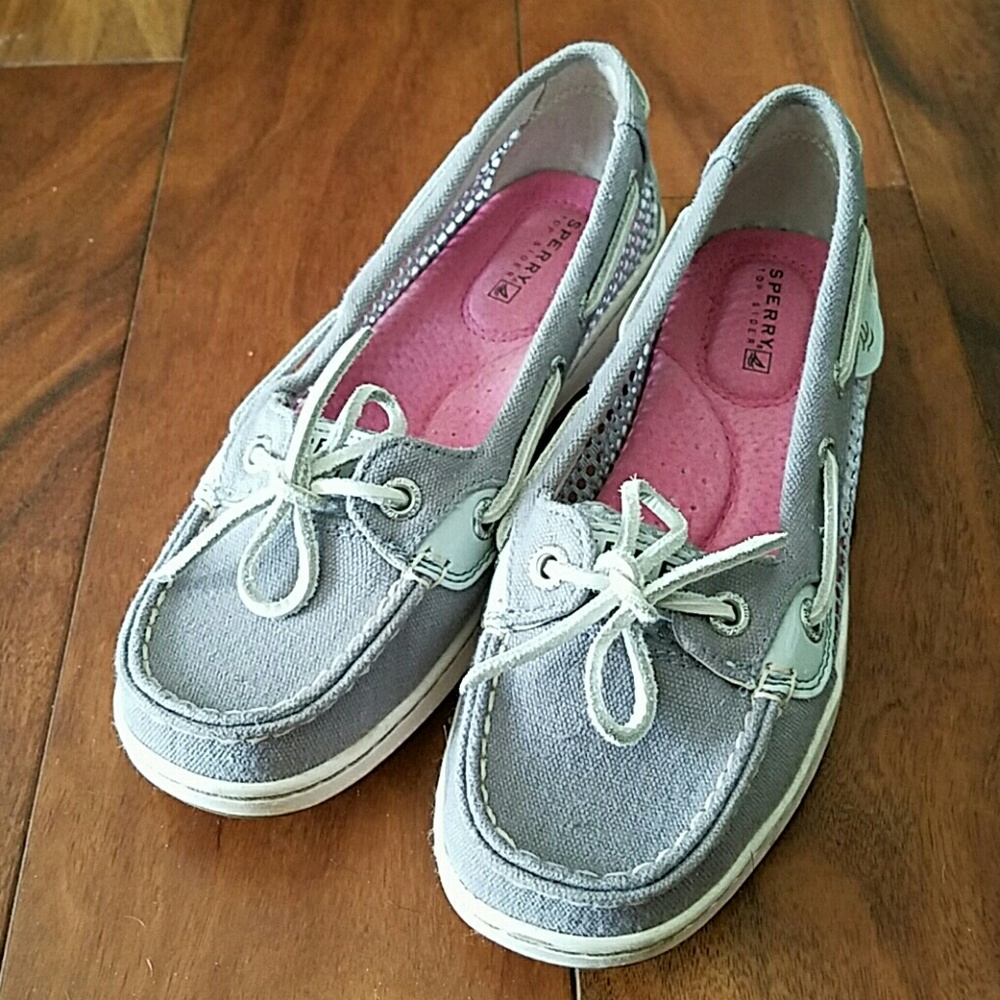 Like new grey Sperry top siders