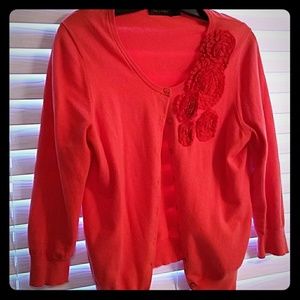 The Limited Coral cardigan with floral detail