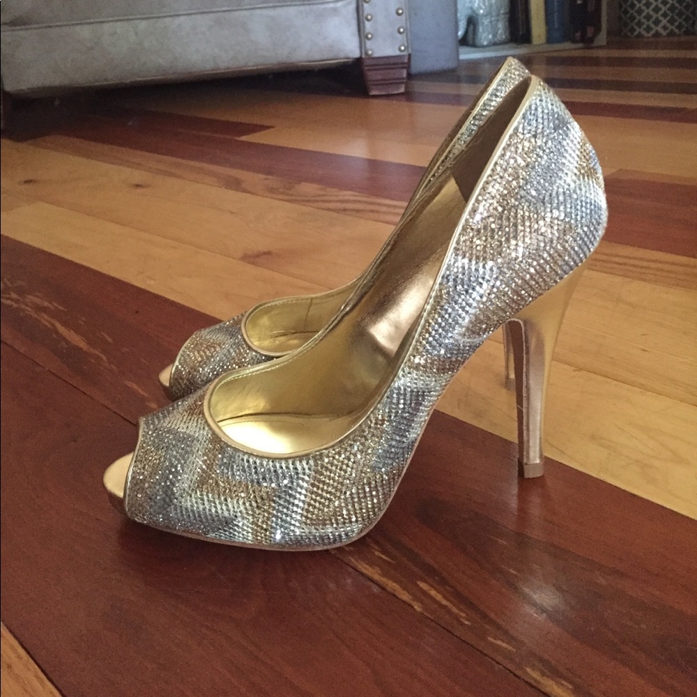 Aldo Garlanda Gold and Silver Heels