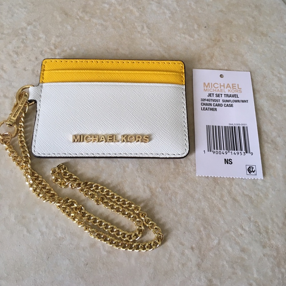 Michael Kors Credit Card and ID holder with chain