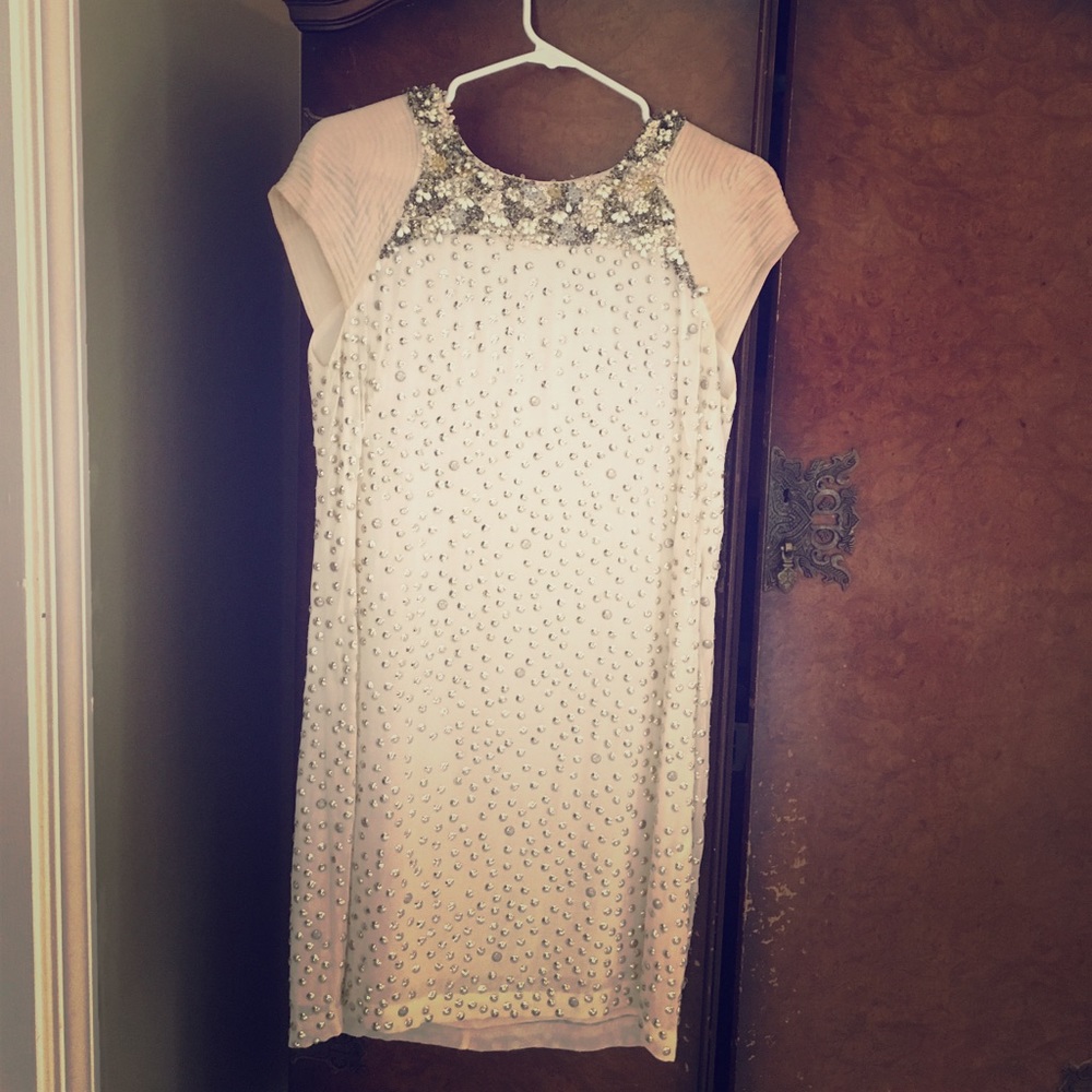 French Connection Studded Ivory Graingers Dress