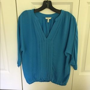 Joie blue silk top