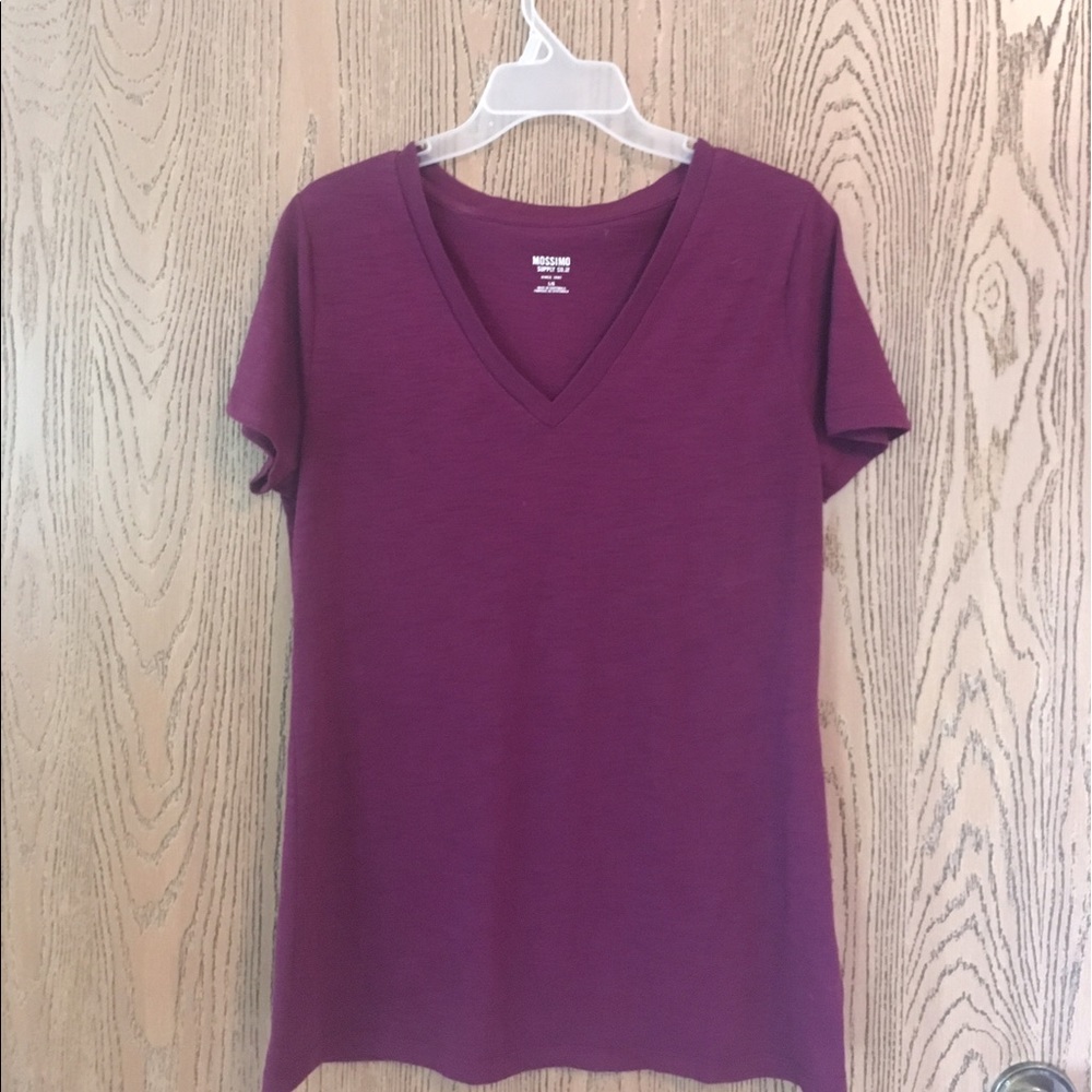 Purple V-neck