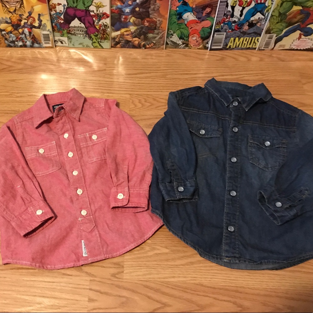 Long Sleeve Shirts OshKosh 3T for Boys