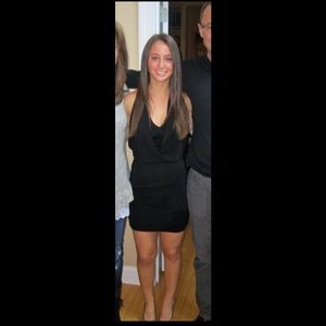 BCBG black tight fitting dress