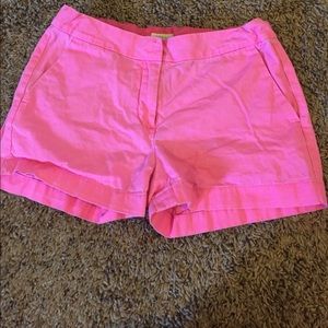 Pink j crew shorts