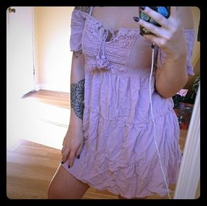 Pink boho dress
