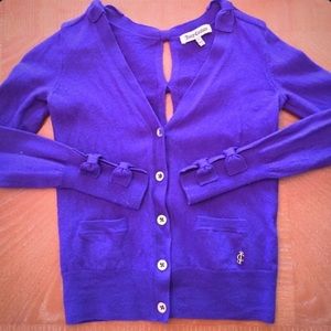 Juicy Couture Merino Bow Cardigan