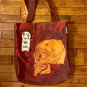 Andy Warhol Skull tote