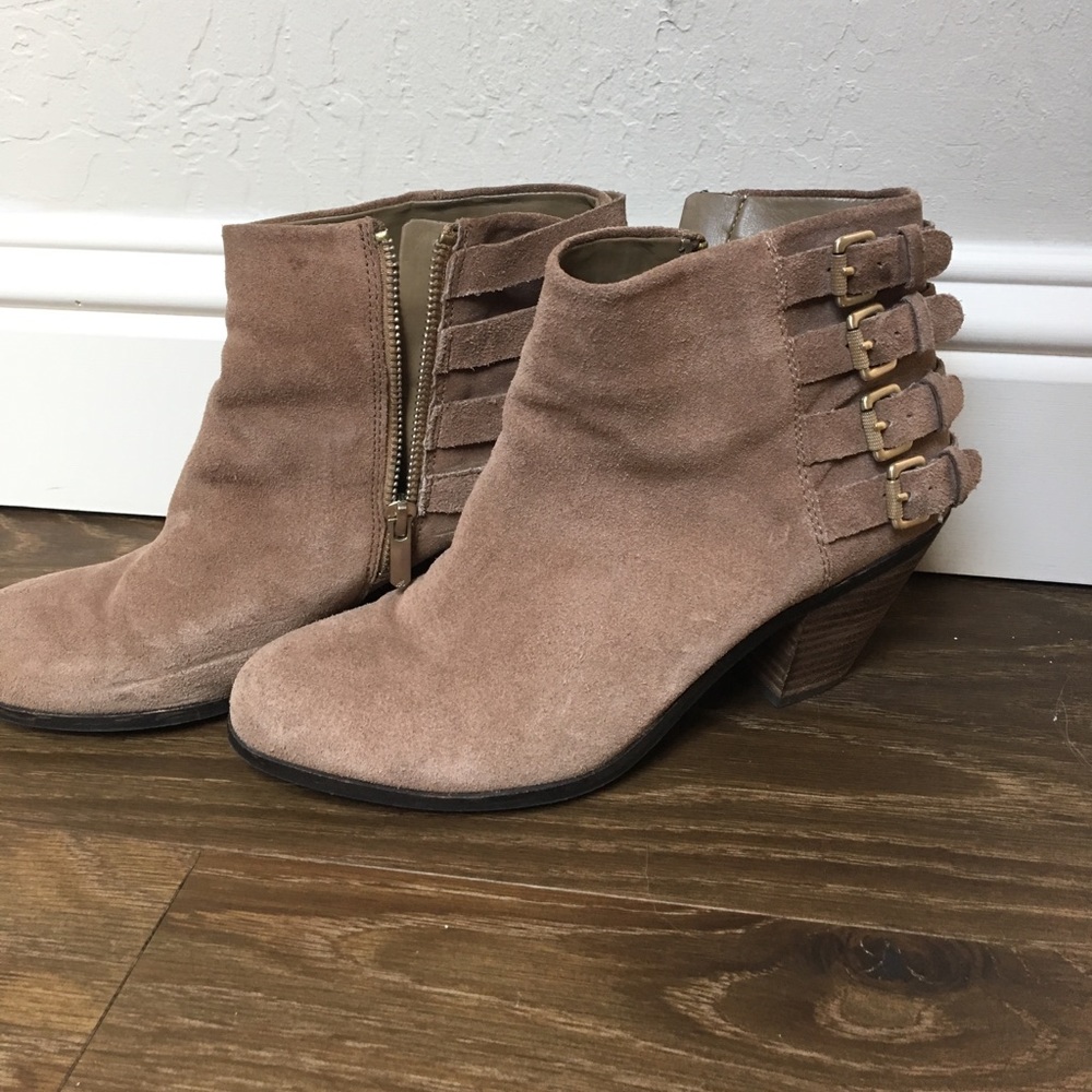 Suede Sam Edelman Luca Booties with Buckles