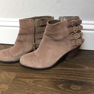 Suede Sam Edelman Luca Booties with Buckles
