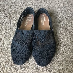 Black Crochet Toms