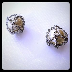 Cool caged earrings from Banana Republic