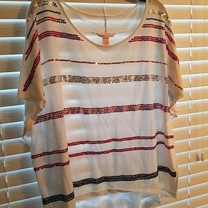 Victoria's Secret Off the shoulder sequin top