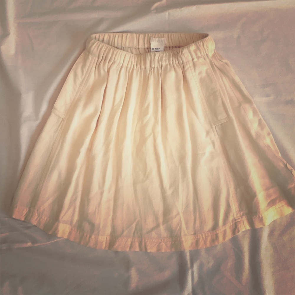 Urban Outfitters Cream Mini-Skirt