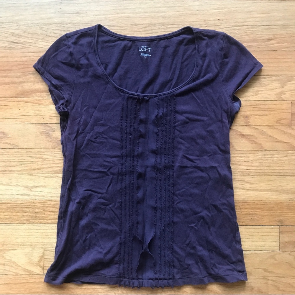 LOFT Tee with Ruffles