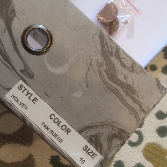 Jeffrey Campbell Tan Suede Holley Heels / Sandals - Picture 7 of 7