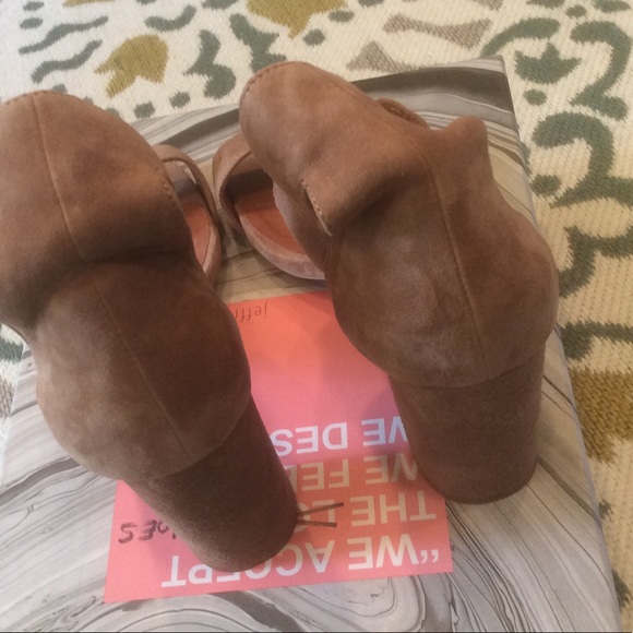 Jeffrey Campbell Tan Suede Holley Heels / Sandals - Picture 6 of 7