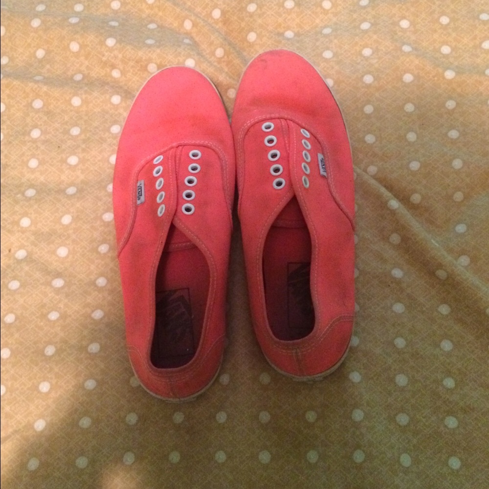 Neon pink vans