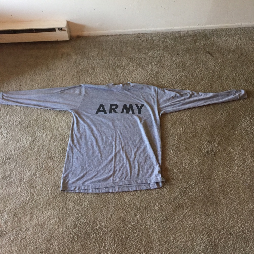 Gray Army Long sleeve Shirt