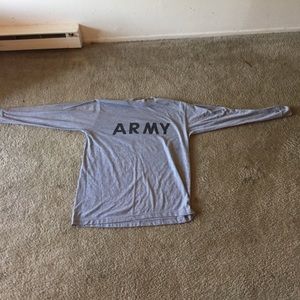 Gray Army Long sleeve Shirt