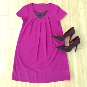 Fuscia Uniqlo shift dress